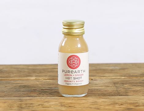 Lemon, Ginger, Cayenne Hot Shot, Organic, Purearth (60ml)