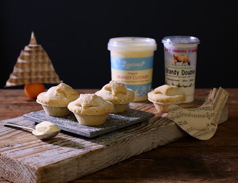 Brandy Clotted Cream, Organic, Ivy House Farm (2 x 226g)