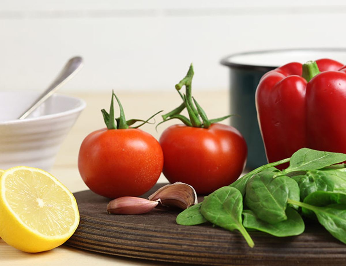 Lemon, Kale & Red Pepper Soup