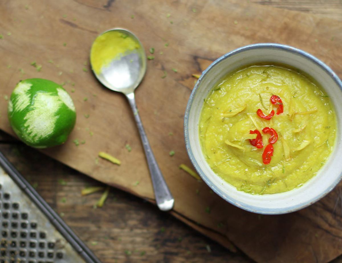 Parsnip, Banana & Lime Soup