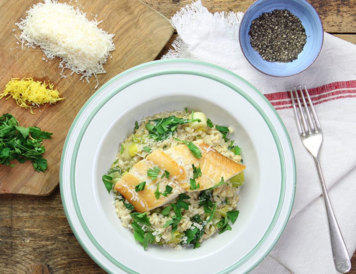 Sorrel's Smoked Haddock & Leeky Barley Risotto