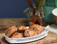 Rude Rhubarb Spelt Scones