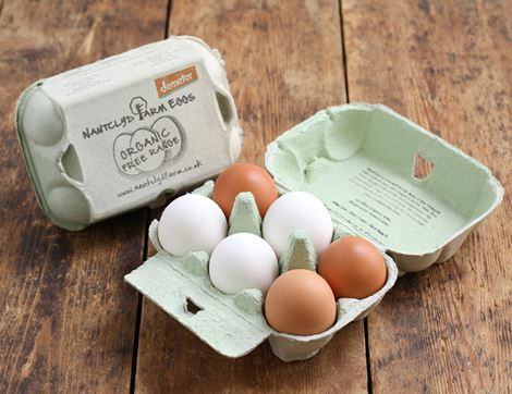 biodynamic eggs nantclyd farm 6 mixed