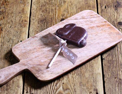 organic dark chocolate rabbit lolly cocoa loco