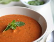 Cool Tomato Soup with a Tickle of Moroccan Spice