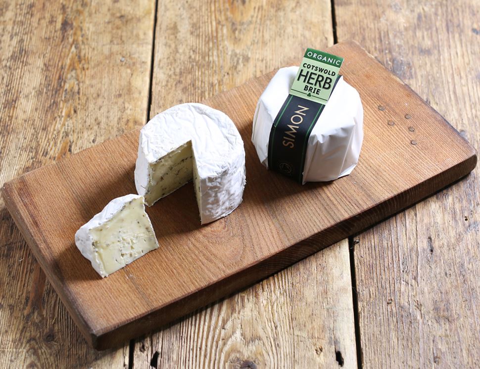 Cotswold Herb Brie, Organic, Simon Weaver (140g)