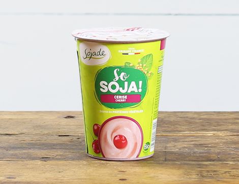 Cherry Soya Yogurt, Organic, Sojade (400g)
