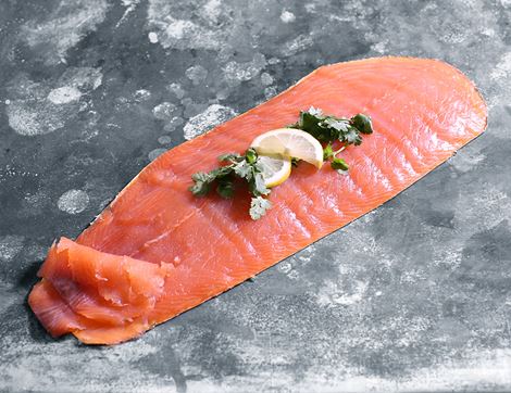 Smoked Salmon Side, Organic, Severn & Wye Smokery (650g)