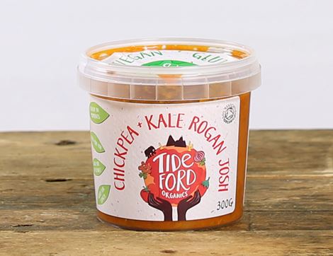 Chickpea & Kale Rogan Josh Meal Pot, Organic, Tideford Organics (300g)