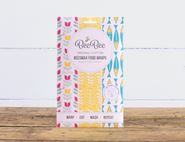 Beeswax Food Wrap, Mixed Sizes, Organic Cotton, BeeBee (5 pack)