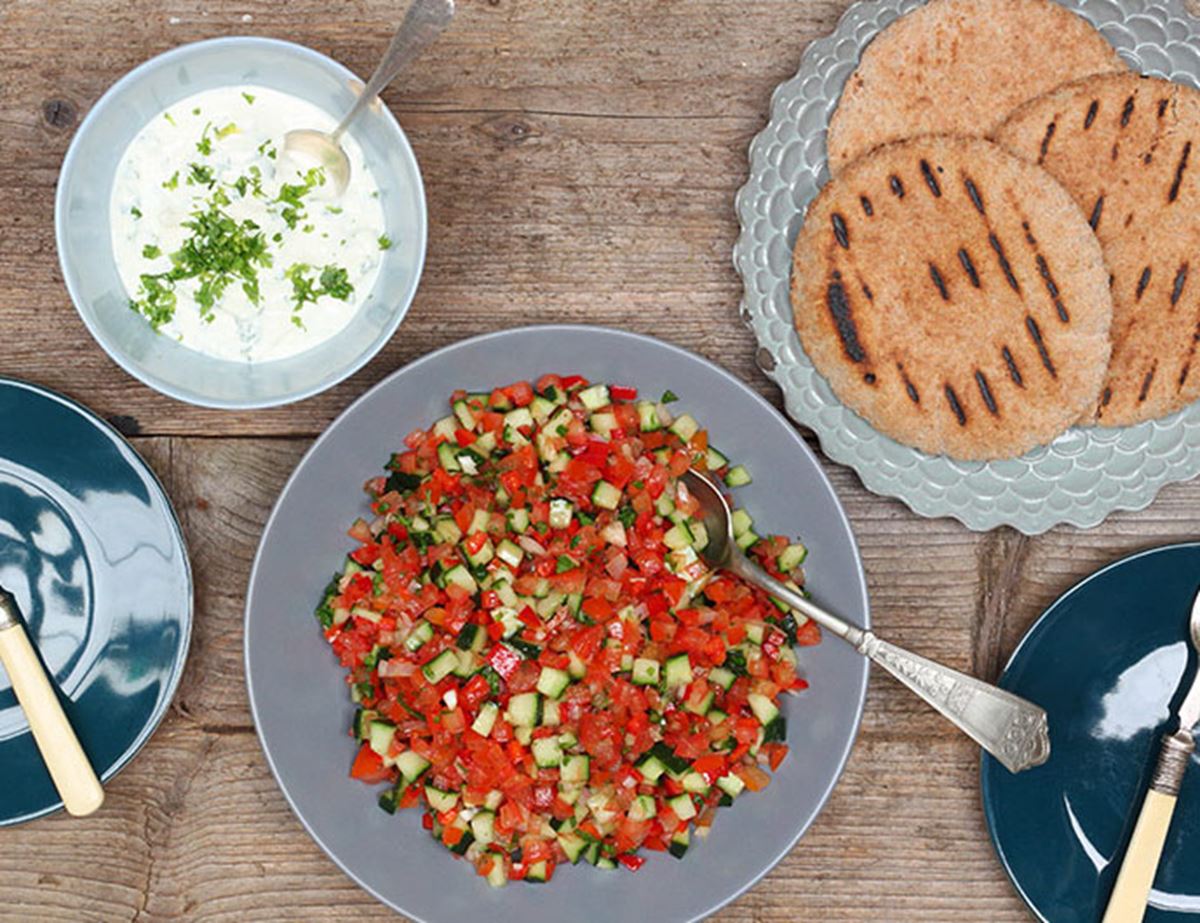 Turkish Spoon Salad with Creamed Feta