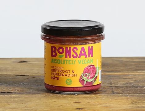 Beetroot & Horseradish Pâté, Organic, Bonsan (130g)