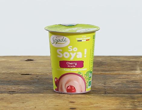 Cherry Soya Yogurt, Organic, Sojade (125g)
