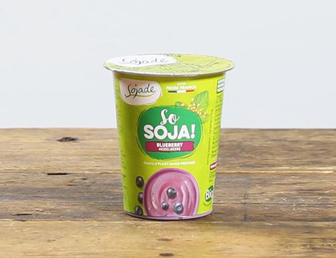 Blueberry Soya Yogurt, Organic, Sojade (125g)