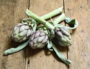 English Purple Artichokes, Organic (3 heads)