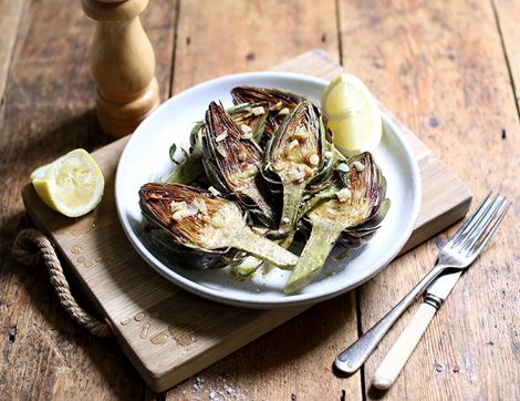 English Purple Artichokes, Organic (3 heads)