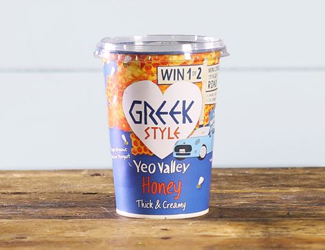 Fed, Greek Style Natural Yogurt with Honey, Organic, Yeo Valley (450g)