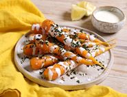 Lemony Carrots with Yogurt & Crispy Tops