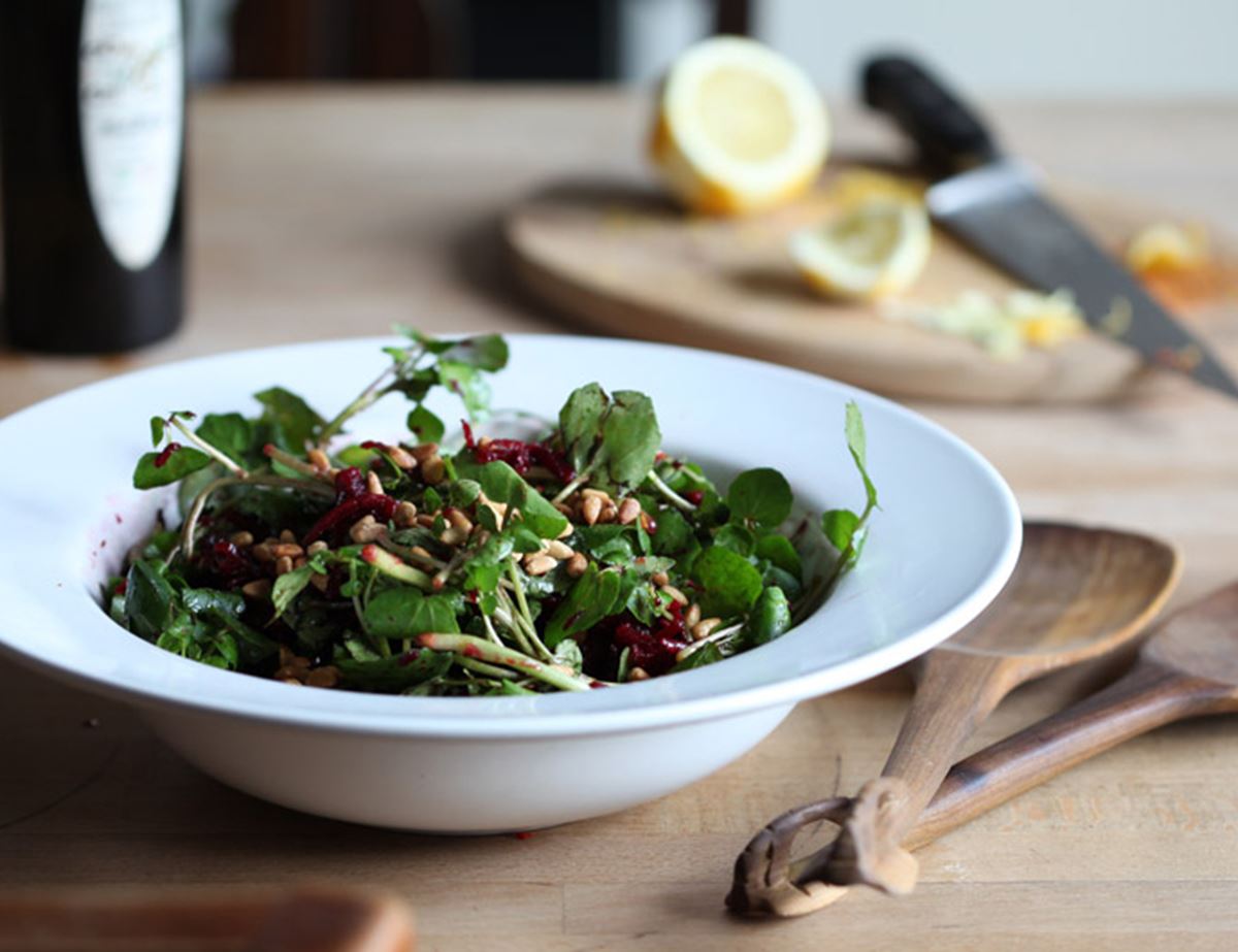 Gorgeous Green and Pink Salad