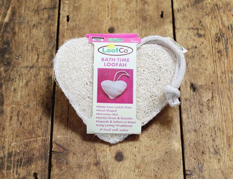 Heart Shaped Bath-Time Loofah, Loofco (each)