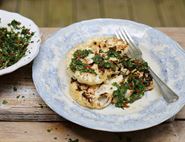 BBQ Cauliflower Steaks & Chimichurri Sauce