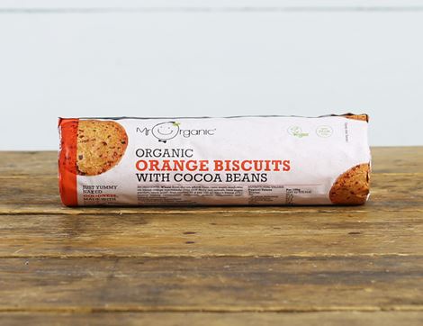 Orange Biscuits with Cocoa Beans, Organic, Mr Organic (250g)
