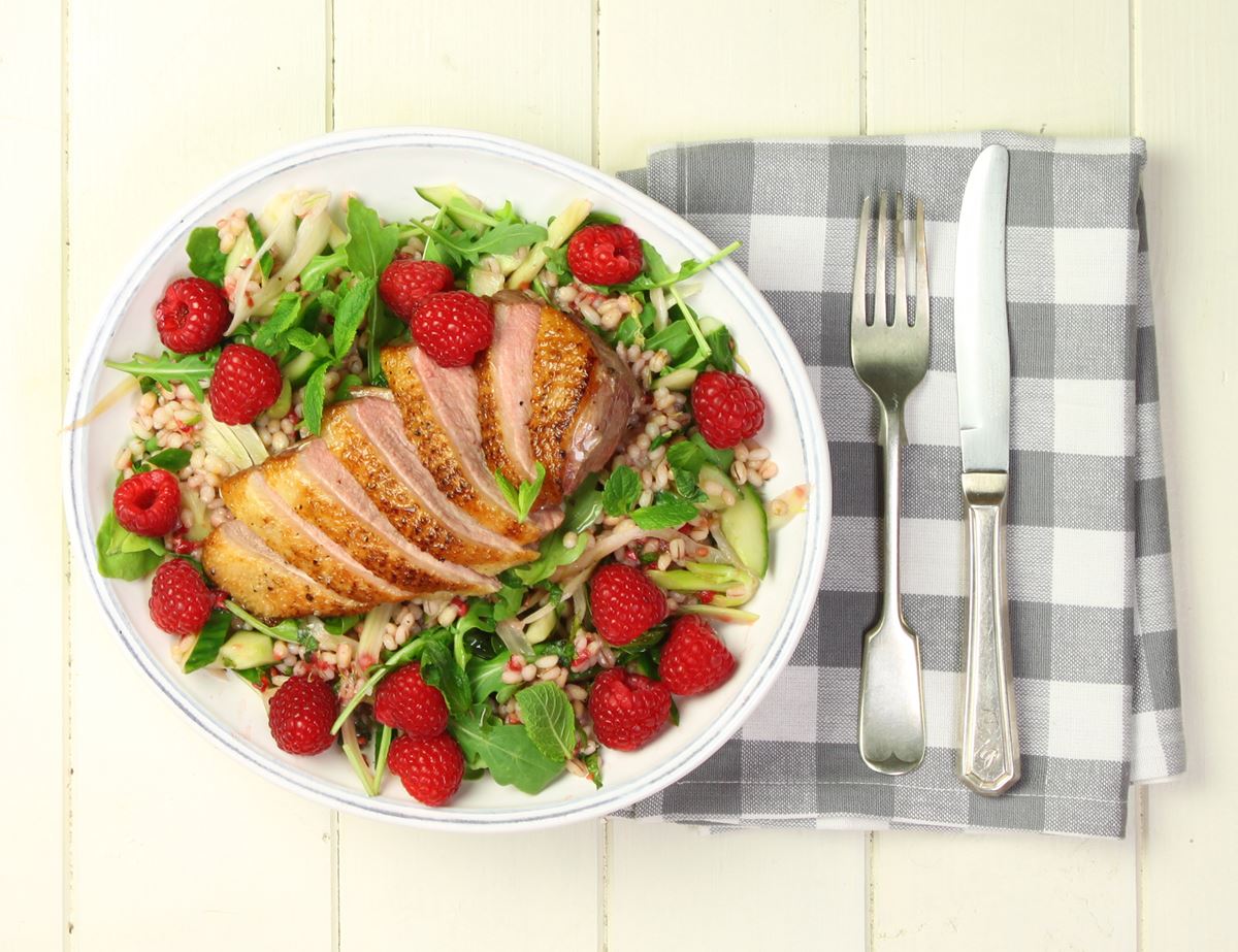 Duck & Raspberry Salad