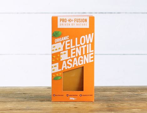 Yellow Lentil Lasagne Sheets, Organic, Profusion (250g)
