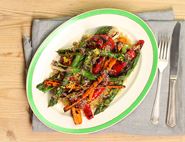 Moroccan Griddled Veg with Sesame Dressing