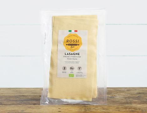 Fresh Egg Lasagne Sheets, Organic, Rossi (250g)