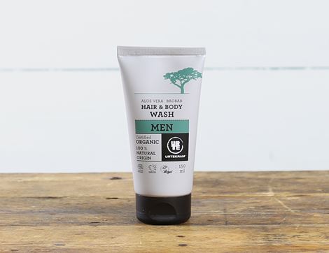 organic men's hair & body wash urtekram