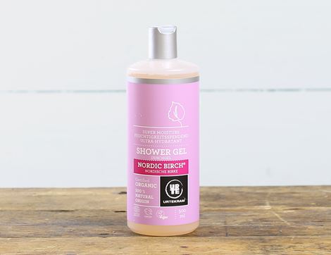 organic nordic birch shower gel urtekram
