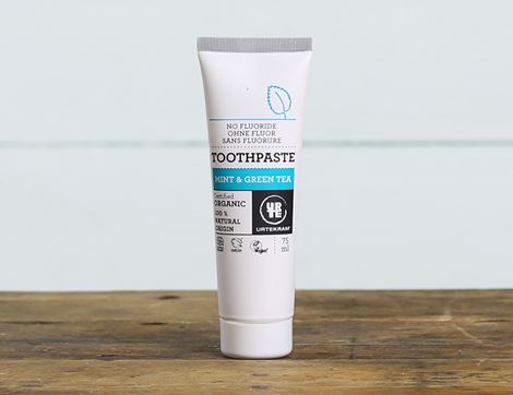 Toothpaste, Mint & Green Tea, Organic, Urtekram (75ml)