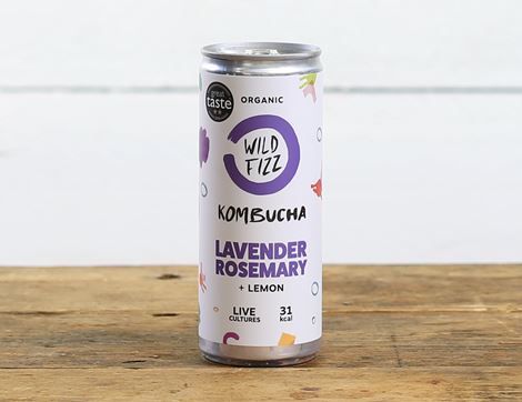 Lavender & Rosemary Kombucha, Organic, Wild Fizz (250ml)