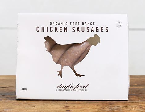 Chicken Sausages, Organic, Daylesford (340g)