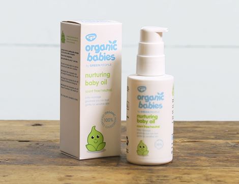 organic nurturing baby oil green people