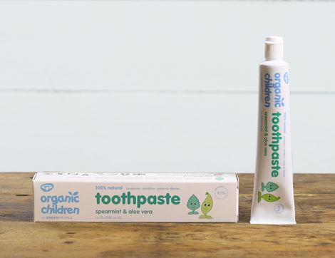 organic Kids Spearmint & Aloe Vera Toothpaste green people