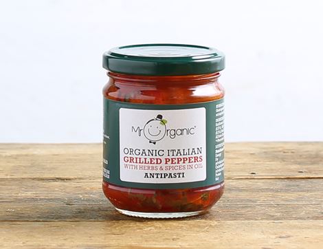 Grilled Peppers with Herbs & Spices, Organic, Mr Organic (190g)