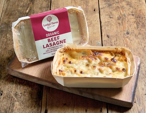 Beef Lasagne for One, Organic, Lodge Farm Kitchen (350g)