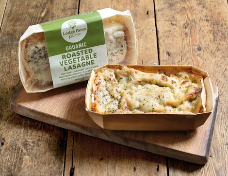 Vegetable Lasagne for One, Organic, Lodge Farm Kitchen (350g)