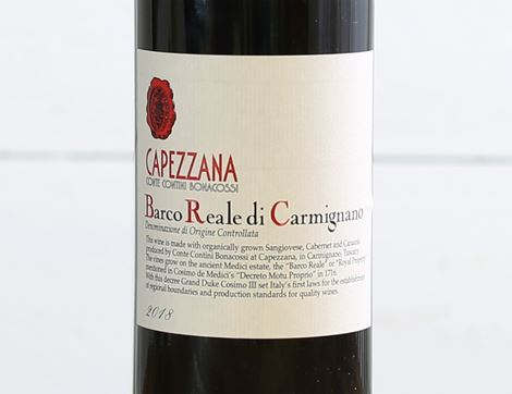 Capezzana Barco Reale di Carmignano, Organic, 2019 (75cl)