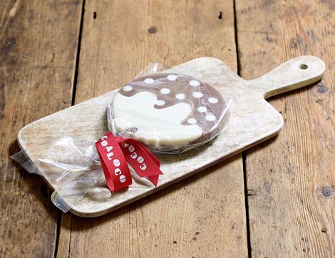 Milk & White Chocolate Christmas Pudding, Organic, Cocoa Loco (70g)