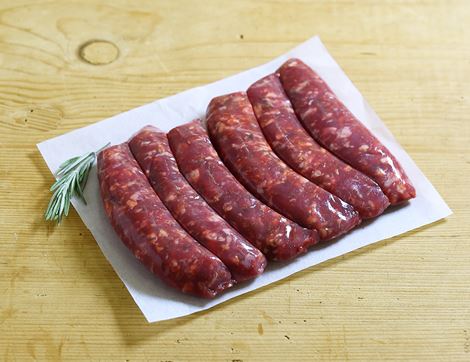 Ruby Veal Itallienne Sausages, Organic, 100% Pasture Fed, Peelham Farm (300g)