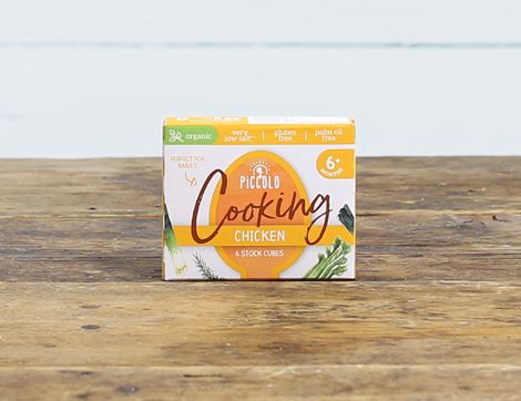 Chicken Stock Cubes, Organic, Piccolo (48g)