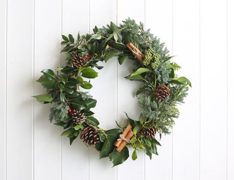 Traditional Christmas Wreath Kit, Organic, Abel & Cole