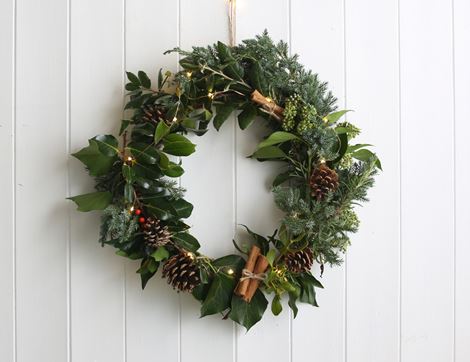 Traditional Christmas Wreath Kit, Organic, Abel & Cole