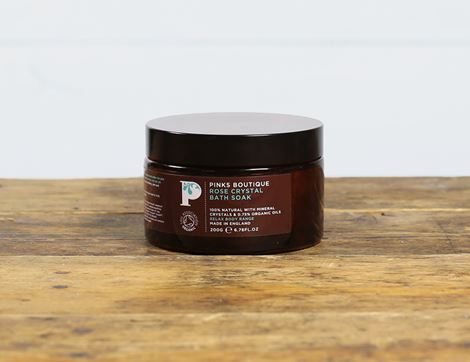 organic rose crystal bath soak pinks boutique
