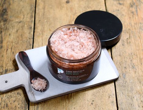 Crystal Bath Soak, Rose Scented, Organic, Pinks Boutique (200g)