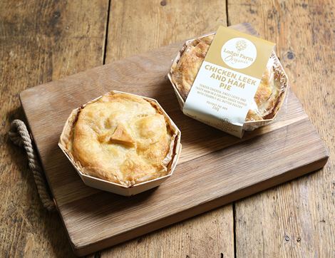 Chicken, Ham & Leek Pie, Organic, Lodge Farm Kitchen (230g)