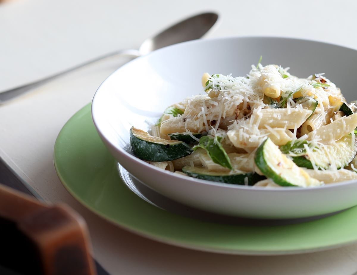 Courgette Pesto-y Penne